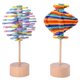 thumbnail image 2 of Juguete de madera para aliviar el estrés, piruleta giratoria mágica, varita giratoria, juguetes de descompresión, piruleta en espiral de madera multicolor, juguetes sensoriales, regalo para, 2 of 5