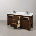 thumbnail image 4 of Water Creation Aberdeen 72"W Wood Double Bathroom Vanity in Brown, 4 of 10