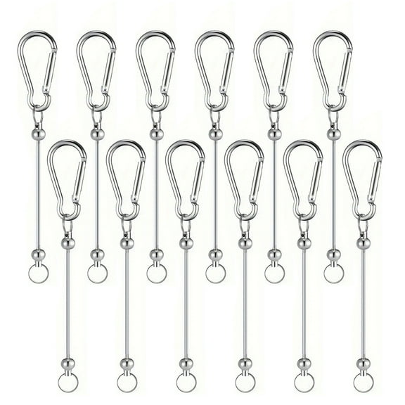 LIANGXR Beadable Keychain Rod Bulk,Alloy Beaded Keychain,Blanks Keychain Making Supplies for Pendant DIYS Jewelry Making