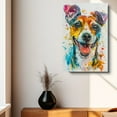 thumbnail image 4 of Bul Terrier Dog Wall Art Animal Oil Painting On Canvas Poster Dog Watercolor Colorful Cute Dogs Aesthetic Room Decor Canvas Poster Unframe 8x12 inch, 4 of 6