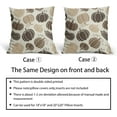 thumbnail image 6 of Fall Brown Pumpkin Pillow Covers 16x16 Set of 2 Autumn Themed Thanksgiving Cream Print Decorative Throw Pillows Outdoor Pillowcase Farmhouse Linen Cushion Case Decor for Home Sofa Couch Bed, 6 of 6