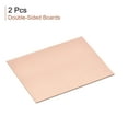 thumbnail image 2 of Uxcell 100mm x 70mm x 1mm FR4 Double-Sided PCB Copper Clad Board, 2 Count, 2 of 5