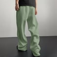 thumbnail image 4 of Resicozy Men's Baggy Sweatpants Casual Fashion Wide Leg Lounge Sweat Pants with Pockets 2026 Light Green XL, 4 of 9