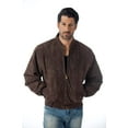 thumbnail image 6 of REED MEN'S BASEBALL SUEDE LEATHER JACKET (IMPORTED) (3XL, BLACK), 6 of 10