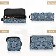 thumbnail image 5 of Hair Tool Organizer Bag with Heat Resistant Mat Removable Travel Storage Case for Hot Air Brushes Curling Irons Dark Teal Turtle Pattern, 5 of 8