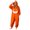 Z198-Orange, variant on LILIYA Adult Onesie, Warm Hooded Jumpsuit for Couples, Plush Long Sleeve Bodysuit with Pockets, Cozy Soft One-Piece Pajamas, Halloween Loungewear Suit