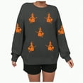 thumbnail image 4 of Godom Halloween Sweatshirts for Women Pumpkin Graphic Crewneck Sweaters Casual Tops Comfy Fall Fashion Outfits Winter Clothes 2025, 4 of 6