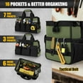 thumbnail image 3 of Bolsa de herramientas UUP Heavy Duty de 38 cm con 16 bolsillos con correa para el hombro, 3 of 7