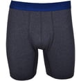 thumbnail image 3 of ISOTONER Men's Boxer Briefs 4-Pack Essential Cotton Stretch No Fly, 3 of 4