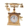 thumbnail image 4 of Tongina Retro Telephone Desk Clock Model Ornament 6.3x2x7.4inch Decorative Props Sculpture for Photography Background Stylish A, 4 of 8