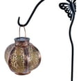thumbnail image 4 of VIEROLA Metal Solar Lantern, 7.9 inch Bronze Colored Hollow, LED Lanterns Garden Decor, Waterproof, 4 of 6