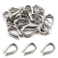 thumbnail image 1 of Dedal de acero inoxidable PHITUODA M5 para cables de cuerda de alambre de 5/32 "- 3/16" de diámetro, 20 piezas, 1 of 5