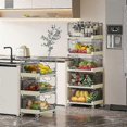 thumbnail image 3 of 2025 Pantry Cabinet Floor-Standing Kitchen Storage Rack, Compact Multi-Layer Organizer, Bathroom And Bedroom Storage, Model B, 3 of 5