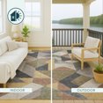 thumbnail image 4 of Addison Rugs Chantille Indoor/Outdoor Transitional Geometric Graphite Machine Washable Rectangle Rug, 9' x 12', 4 of 8