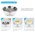 Eggspress Egg Cooker & Poacher, 6 eggs, Aqua