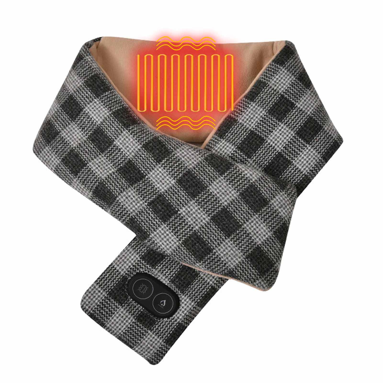 Heated Scarf with 3 Heating Levels, USB Heating Scarf Warm Winter Scarf