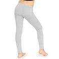 thumbnail image 3 of Stretch Is Comfort Stretchy Girl's Cotton Leggings Heather Gray XX-Large, 3 of 6