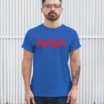 thumbnail image 4 of Vintage NASA Worm Logo T-shirt Astronaut Space Exploration Emblem Men's Tee, 4 of 7