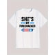 thumbnail image 3 of Camiseta gráfica "She's My Firecracker" para hombre - 100 % algodón, transpirable y cómoda - Camiseta informal de verano con estampado patriótico - Camisetas de ocio, 3 of 4