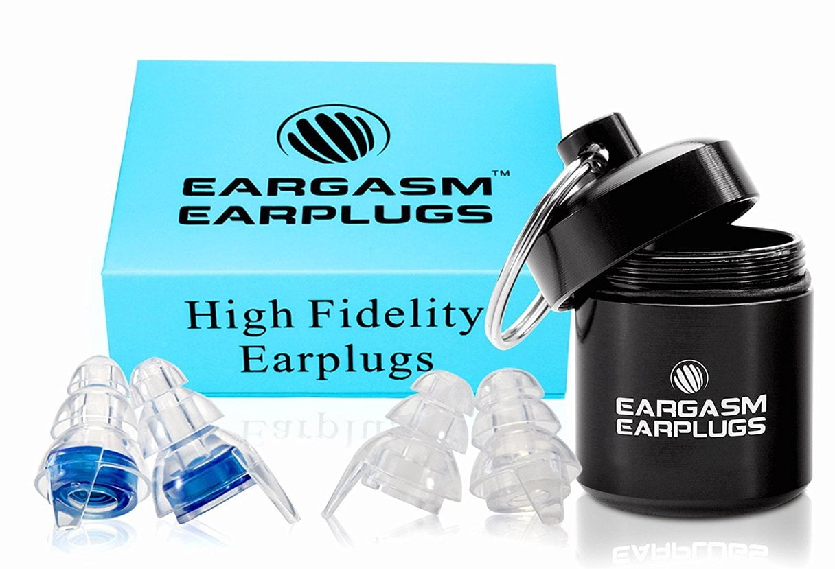 Eargasm Activewear Series Earplugs in Black Case 