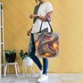 thumbnail image 6 of Canvas Tote Bag Large Canvas Bag 13.5x5.1x15 Inch Shopping Canvas Bag Suitable For Outing Shopping Travel Out Of Large Capacity Storage Dinosaur Icon Design, 6 of 9