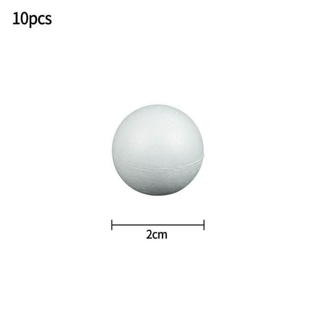 Party 10pcs Solid Foam Ball Polystyrene Balls Project Round Tree Wedding