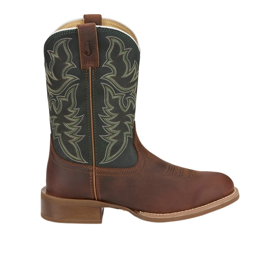 Justin Boots Mens Wild Bill Round Toe Pull On Cowboy Mid Calf Boots