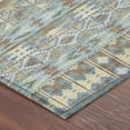 thumbnail image 3 of Addison Rugs Chantille Indoor/Outdoor Transitional Lodge Teal Machine Washable Rectangle Rug, 9' x 12', 3 of 8