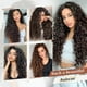 thumbnail image 4 of Clip in Hair Extensions, 4PC Pure Protein Silk 20 Inch Curly (Medium Brown Ash Blonde), 4 of 5