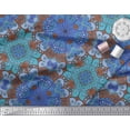 thumbnail image 2 of Soimoi Polyester Crepe Fabric Mandala Kaleidoscope Printed Fabric 1 Yard 42 Inch Wide, 2 of 3