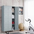 thumbnail image 4 of AUHUP Metal Locker for Employees with lock, Industrial Steel Storage Locker for School Gym Home Office Staff, Gray-12 Doors Metal Storage Cabinet, 4 of 10