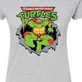 thumbnail image 3 of Teenage Mutant Ninja Turtles - Raphael Breaking Through Shirt - Juniors Fitted Graphic T-Shirt, 3 of 5