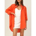 thumbnail image 4 of Blouses pour Femmes à Boutons, Coupe Ample, Manches Longues avec Poche, 4 of 6