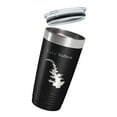 thumbnail image 3 of Lake Balboa Map Tumbler Travel Mug Insulated Laser Engraved Coffee Cup Hot Springs Village Arkansas 20 oz Black, 3 of 5