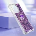 thumbnail image 4 of Funda para Xiaomi Redmi Note 13 4G con Brillo Líquido Flotante, Purpurina, Parachoques y Anillo Giratorio Soporte, 4 of 5