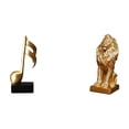 thumbnail image 1 of Escultura de , figura de escritorio, estatua de león, resina, adorno minimalista, pieza decorativa ideal para la oficina, estantería, s, 1 of 8