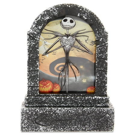 Disney's The Nightmare Before Christmas Jack Skellington LED Tombstone Décor, by Open Road