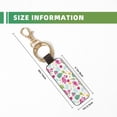 thumbnail image 3 of Wukai Cute Flamingo Print Leather Car Keychain, Universal Key Fob Keychain, Leather Key Chain Holder for Men and Women,360 Degree Rotatable, 3 of 5