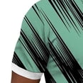thumbnail image 5 of Dolkfu Short Sleeve Shirts&nbsp;for Men Button Collared Refreshing Green Tops Patchwork Modern Minimalist Polos Green,Xxxl, 5 of 5