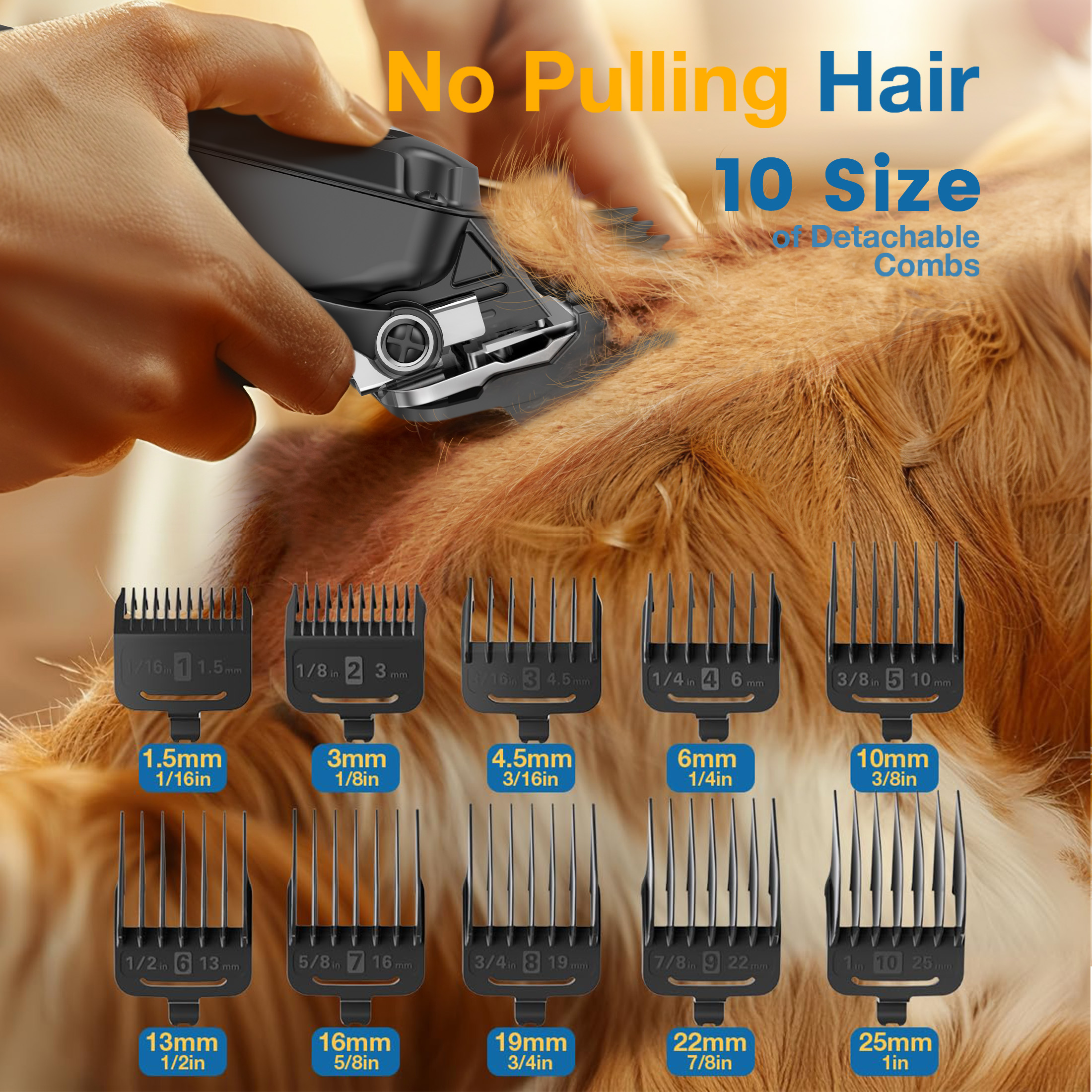 Oneisall DC-600 Cordless Dog Clippers Stainless Steel photo 6
