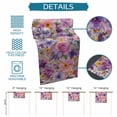 thumbnail image 6 of Farmhouse Flowers Table Runner 70 Inches, Spring Watercolor Purple Pink Floral Beige Bed Runner Dresser Scarves Tabletop for Indoor Outdoor Parties/Ceremony/Banquet, 13" x 70", 6 of 8