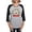 Heather/Black, variant on CafePress - French Bulldog Christmas Wreat - Womens Baseball Tee
