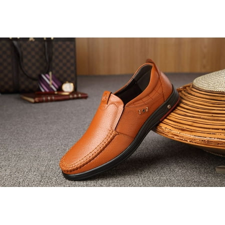 

Men‘s shoes extra large size first layer cowhide dad 48 shoes middle-aged and elderly shoes business casual non-slip Tods men‘s shoes