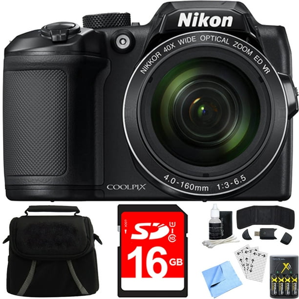 Nikon COOLPIX B500 16MP 40x Optical Zoom Digital Camera Black Bundle