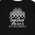 thumbnail image 4 of Inktastic Together, We Fight Lung Cancer Awareness Boys or Girls Long Sleeve Toddler T-Shirt, 4 of 5