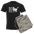 thumbnail image 6 of CafePress - Real Men Love Cats Men's Dark Pajamas - Men's Dark Loose Fit Cotton Pajama Set, 6 of 7