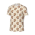 thumbnail image 6 of Wukai Sloth Yoga Print Men's Short-Sleeved Mesh T-Shirt,Quick-Dry Short Sleeve Workout T-Shirt-X-Large, 6 of 8