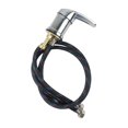 thumbnail image 3 of Grifo de champú para salón, tubería de agua, mezclador frío y caliente, unidad de retrolavado de fregadero de salón de acero inoxidable para cabezal negro sin cabeza de tubo, 3 of 9