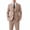 Khaki, variant on Beauty-Emily Men’s 3-Piece Slim Fit Suit Set – Notch Lapel Blazer, Vest & Pants in Premium Fabric for Wedding, Prom & Business, Lightweight Beige, Khaki & Olive