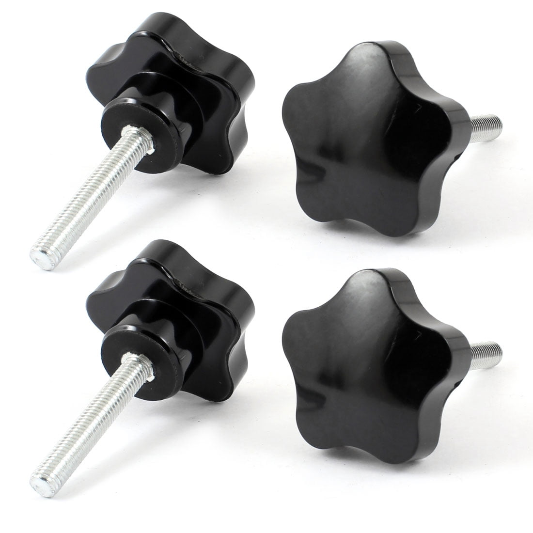 Replacement M8 x 50mm Star Cap Clamping Knob Grip 45mm Dia 4pcs